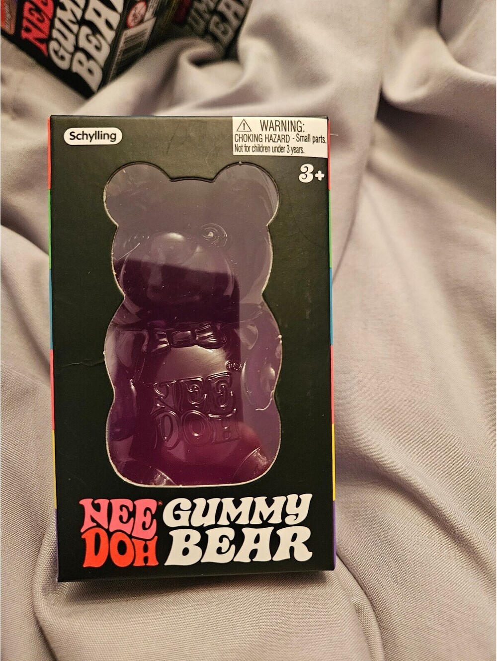 NeeDoh Gummy Bear – PURPLE – Authentic Schylling